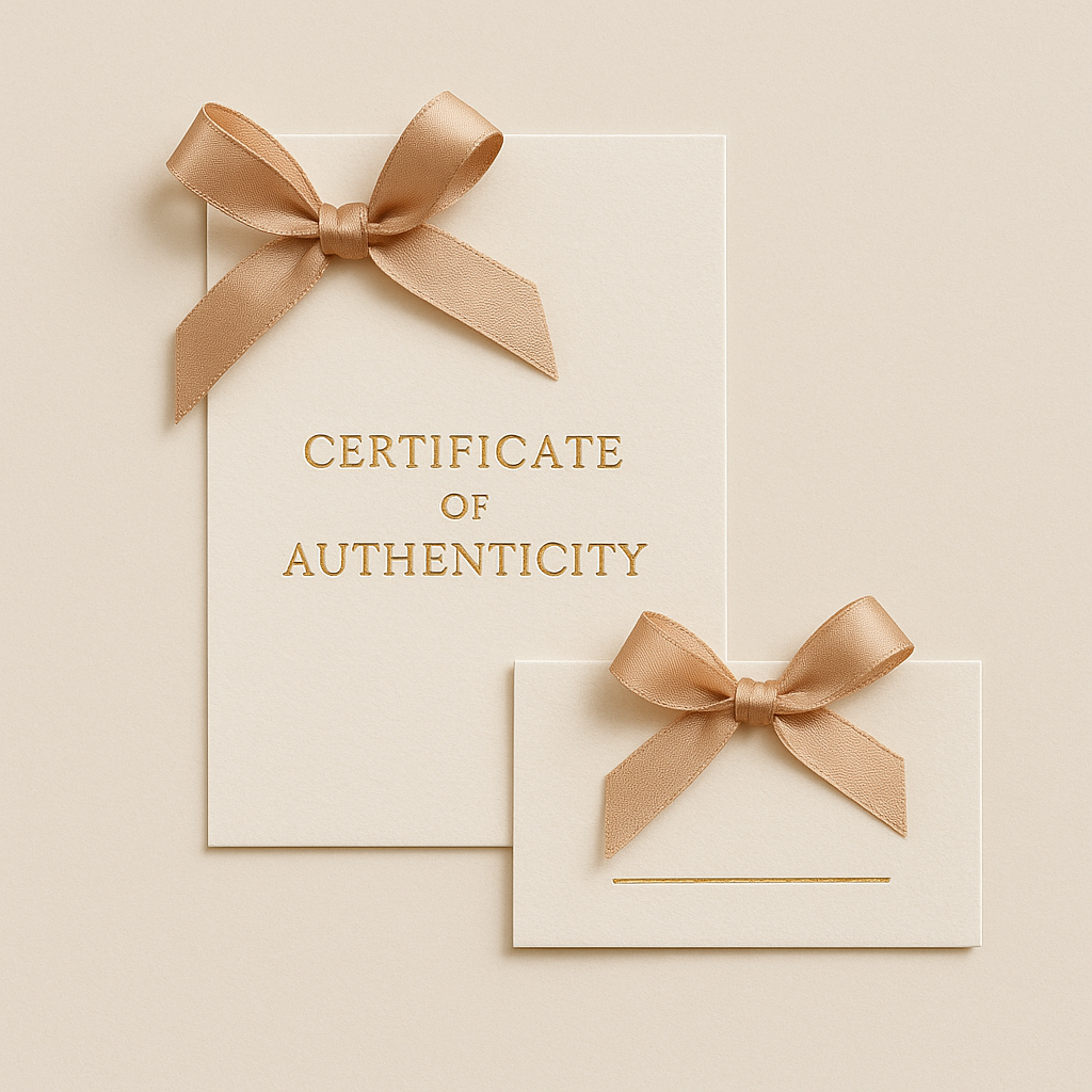 Certificate of authenticity