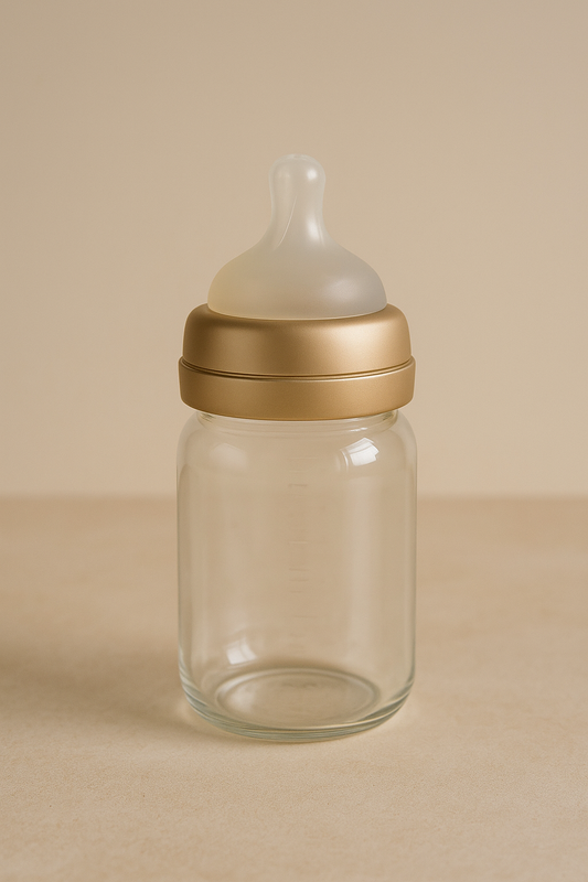 Glass baby bottle