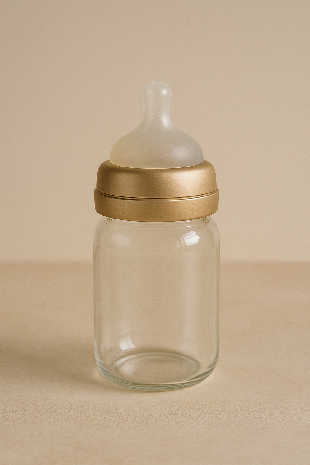 Glass baby bottle